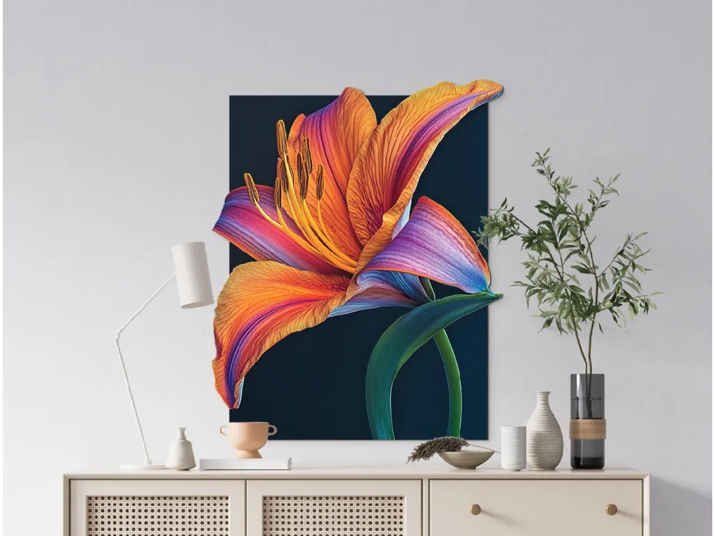 drevko | Obraz Energická ľalia 60 x 405 cm