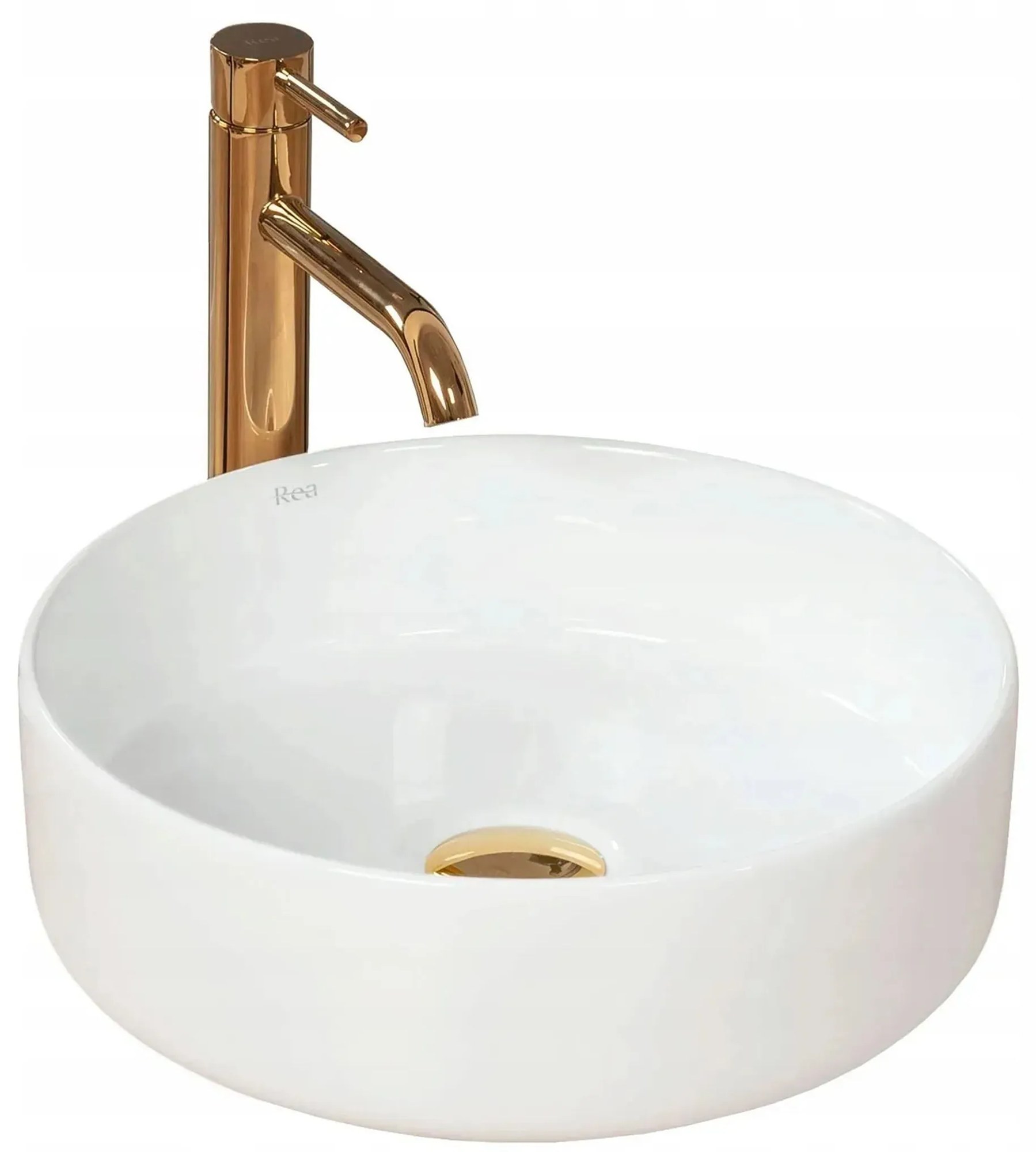 Rea Sami, umývadlo na dosku 36x36x11,5 cm, biela, REA-U1891