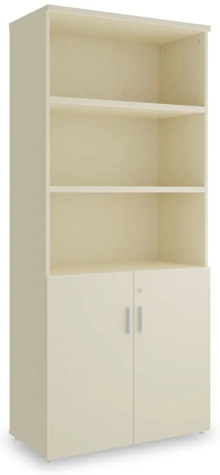 Vysoká skriňa SimpleOffice 80 x 40 x 180 cm, breza