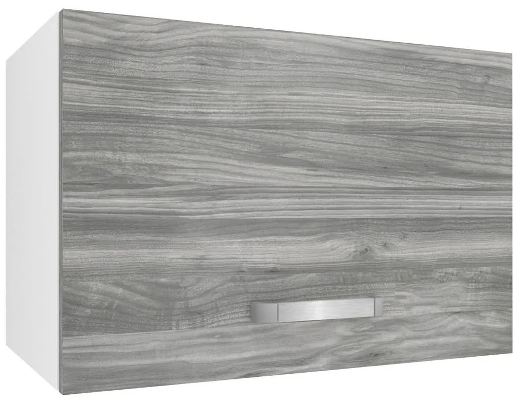 Kuchynská skrinka Belini nad digestor 60 cm šedý antracit Glamour Wood TOR SGP60/2/WT/GW1/0/U
