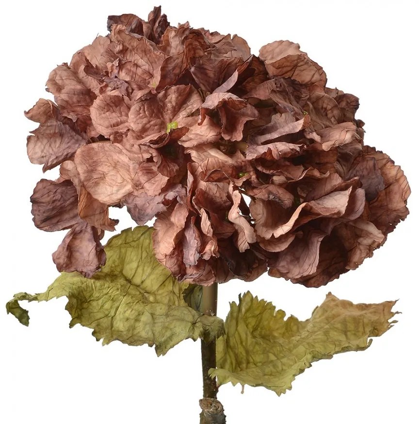 Fialová dekoračná kvetina hortenzie Hydrangea - 10*10*55 cm