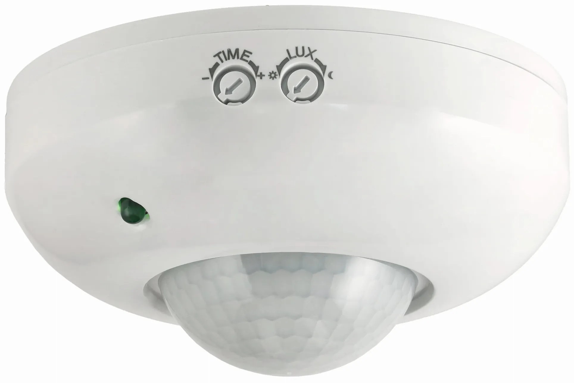 ECOLIGHT Infračervené stropné čidlo pohybu 300W 360 ° biele