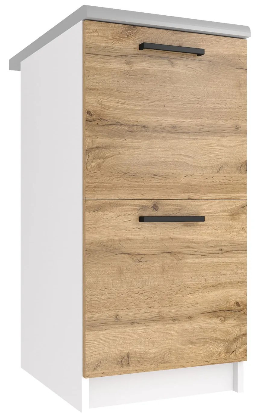 Kuchynská skrinka Belini spodná 40 cm dub wotan s pracovnou doskou TOR SD2-40/0/WT/DW/0/B1