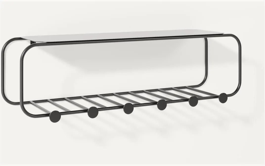 Nástenný vešiak z kovu Nash