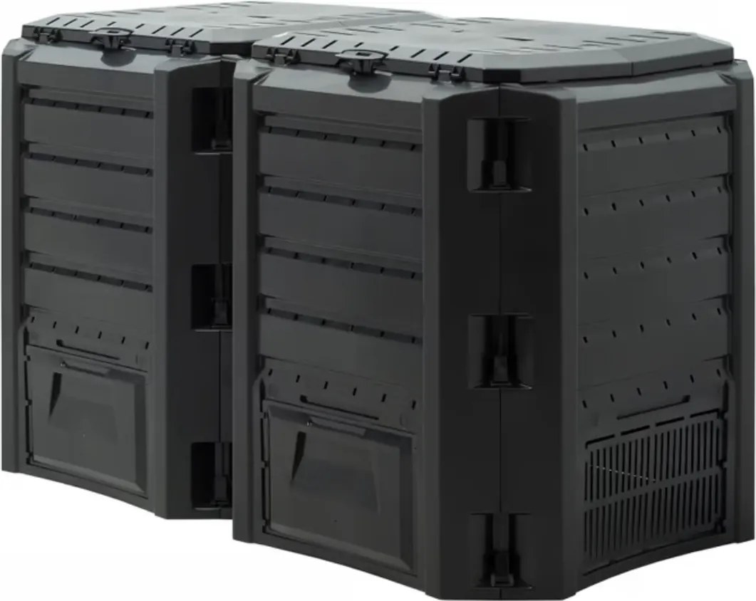 Záhradný kompostér COMPOGREEN, 800l, čierna Prosperplast