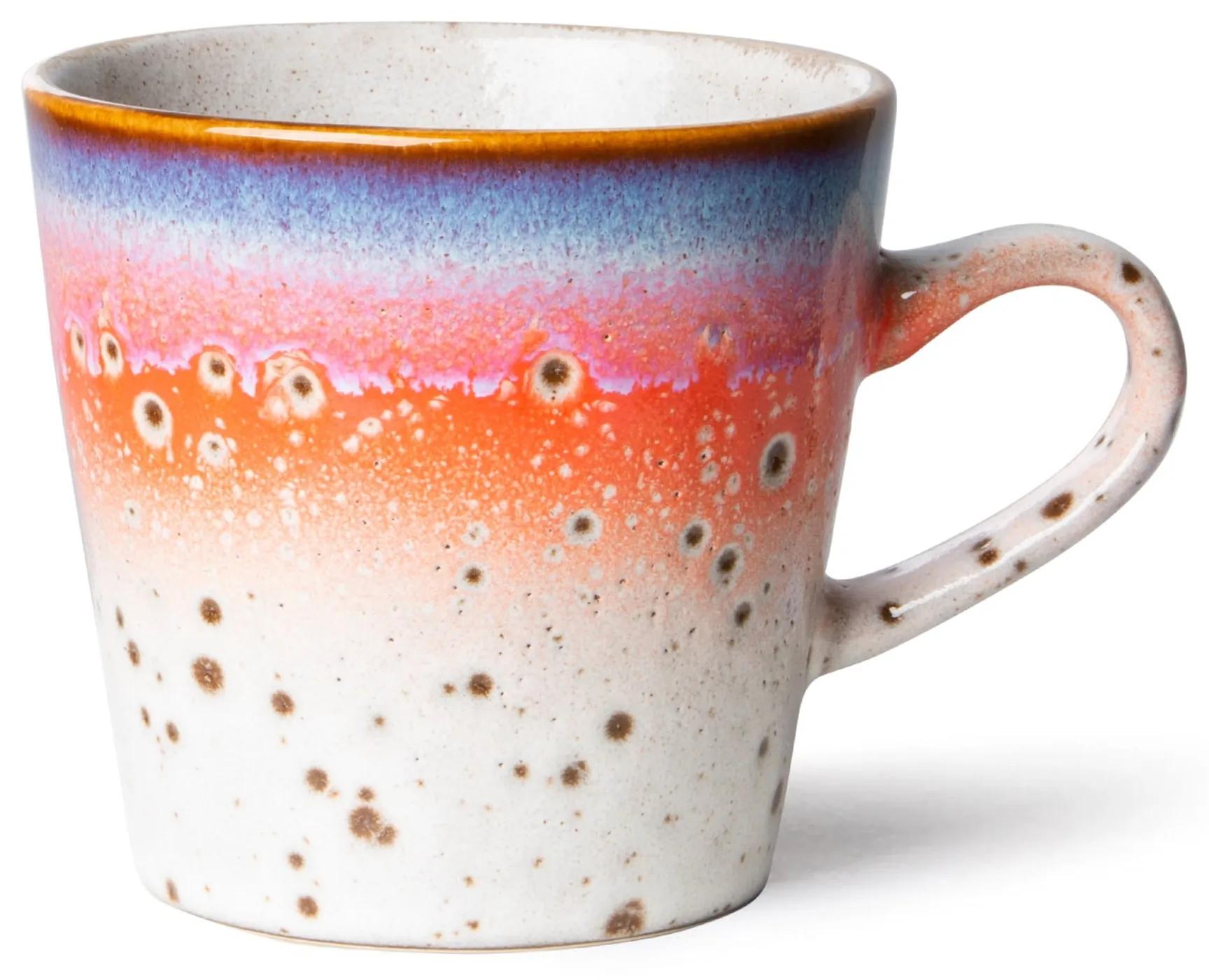 HK living Keramický hrnček 70's Americano Asteroids 250 ml