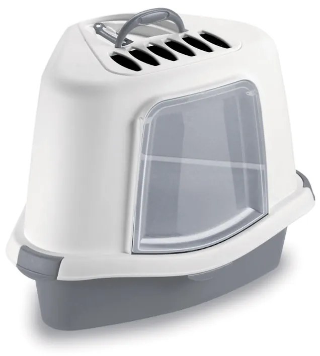 STEFANPLAST Toaleta/WC pre mačky rohová krytá
