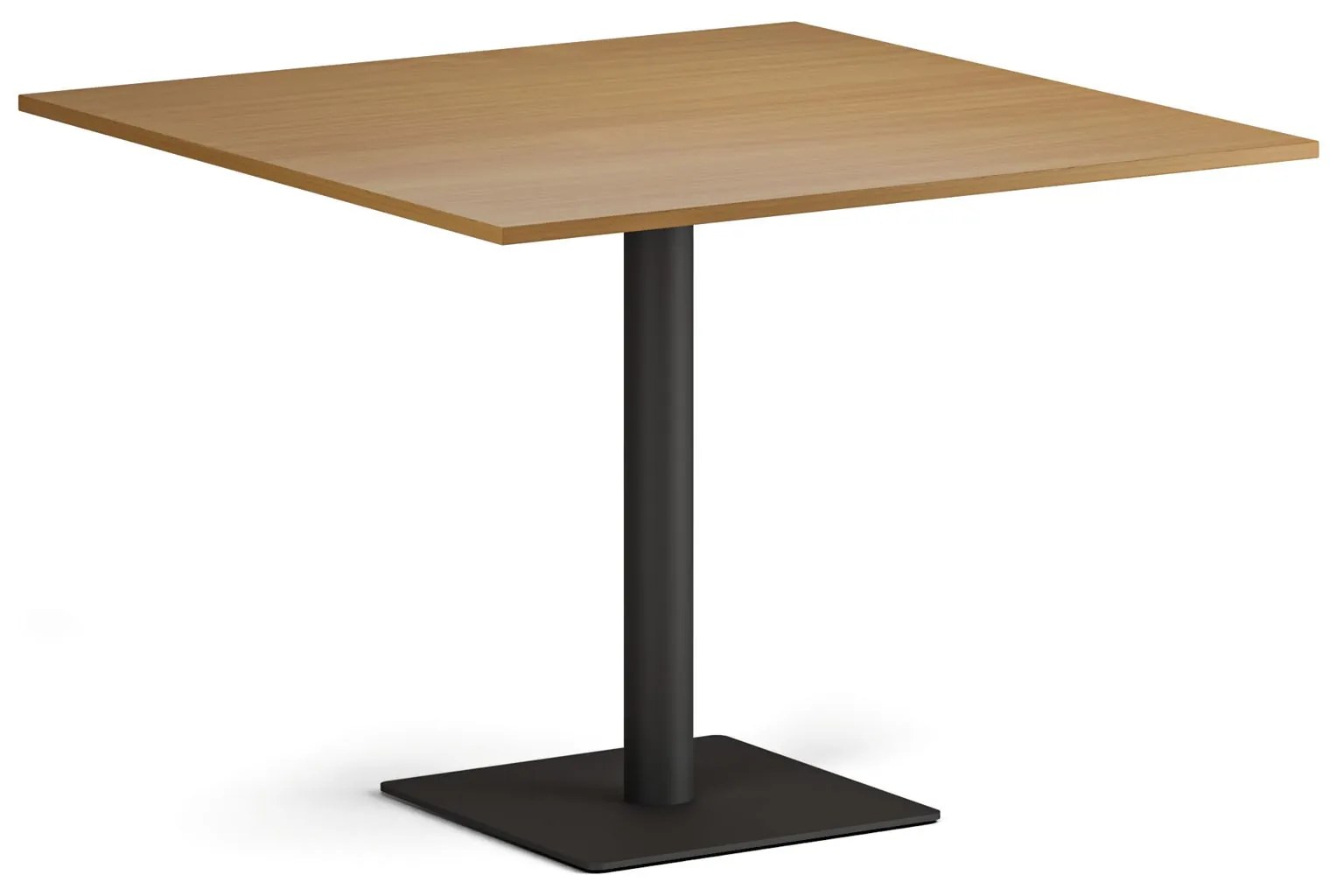 Konferenčný stolík ENZO, 100x100 cm, čierna podnož, buk