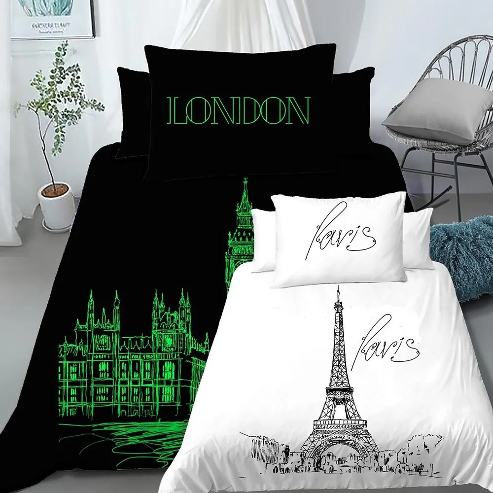 Bavlnené obliečky SWITCH METROPOLE 2-dielna sada 140x200 cm