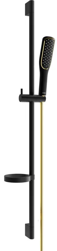 Mexen sprchový set DS49, čierna/zlatá, 785494583-57
