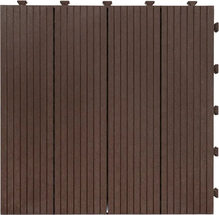 Gumová dlaždica COSMOPOLITAN 45 x 45 cm, hnedá, zosilnená 2,5 cm MHEU5100189