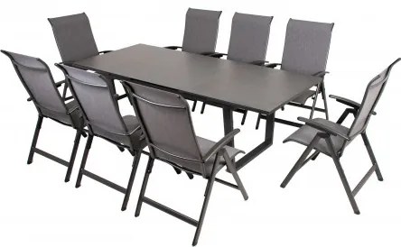 Doppler LIVORNO YELMO ALU - záhradná hliníková súprava 8+1