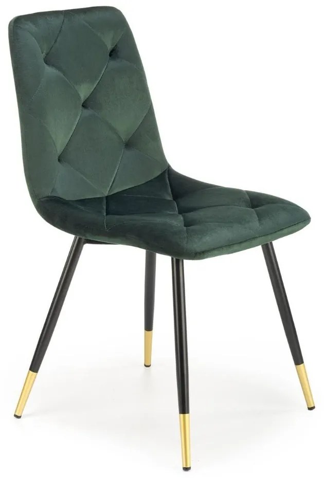 Jedálenská stolička Pascal, zelená / čierna