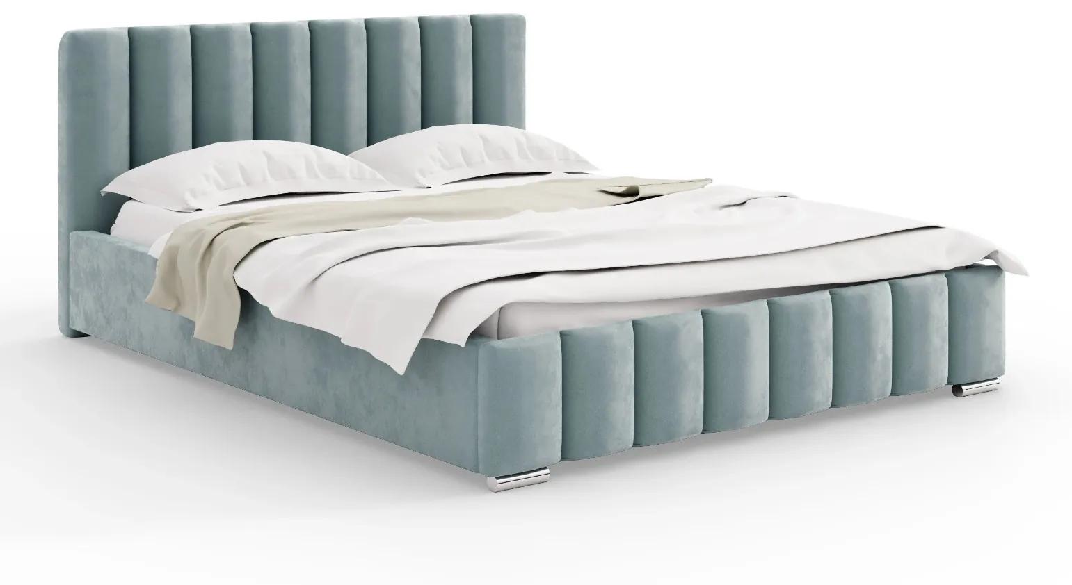 ANGIE 140X200 ČALÚNENÁ MANŽELSKÁ POSTEĽ FRENCH VELVET 679