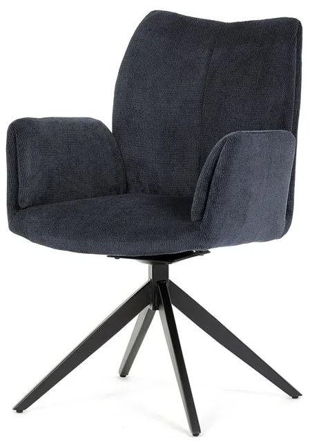 Autronic BONTEC Jedálenská stolička, modrá, látka, HC-993 BLUE2 Farba: Modrá