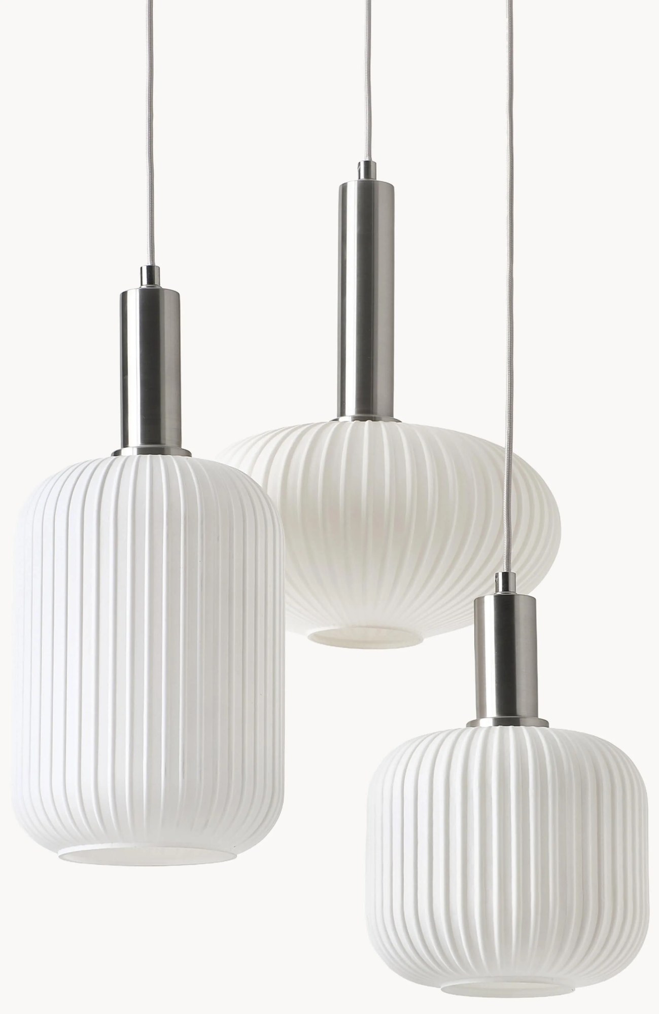 Závesné svietidlo z opálového skla Candela