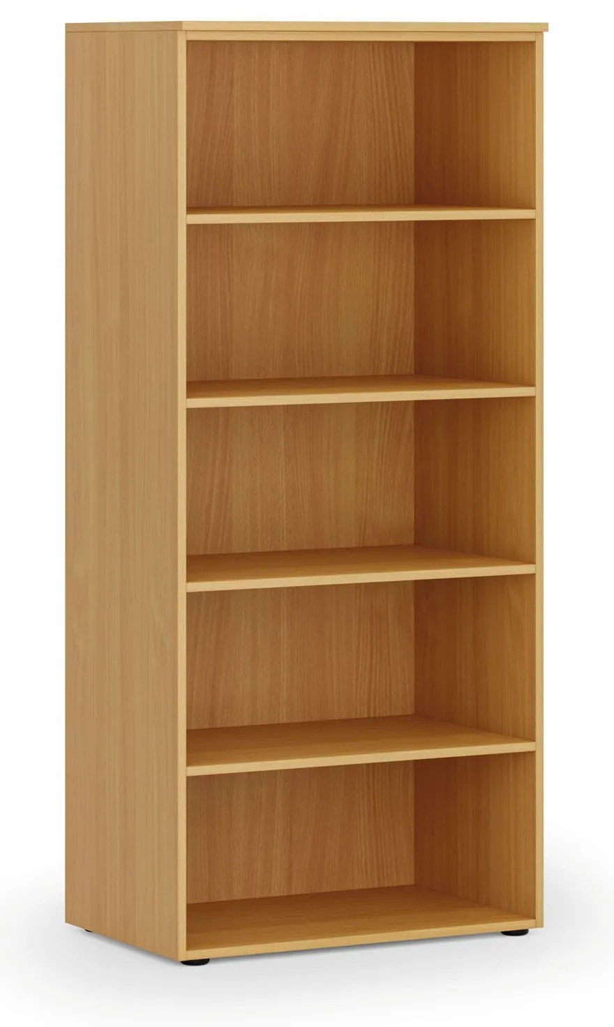 Kancelársky regál PRIMO WOOD, 800 x 500 x 1781 mm, buk