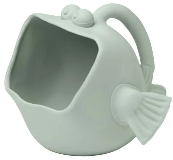 Scrunch silikónové vedierko a kanvička 2v1 v tvare ryby, Sage Green