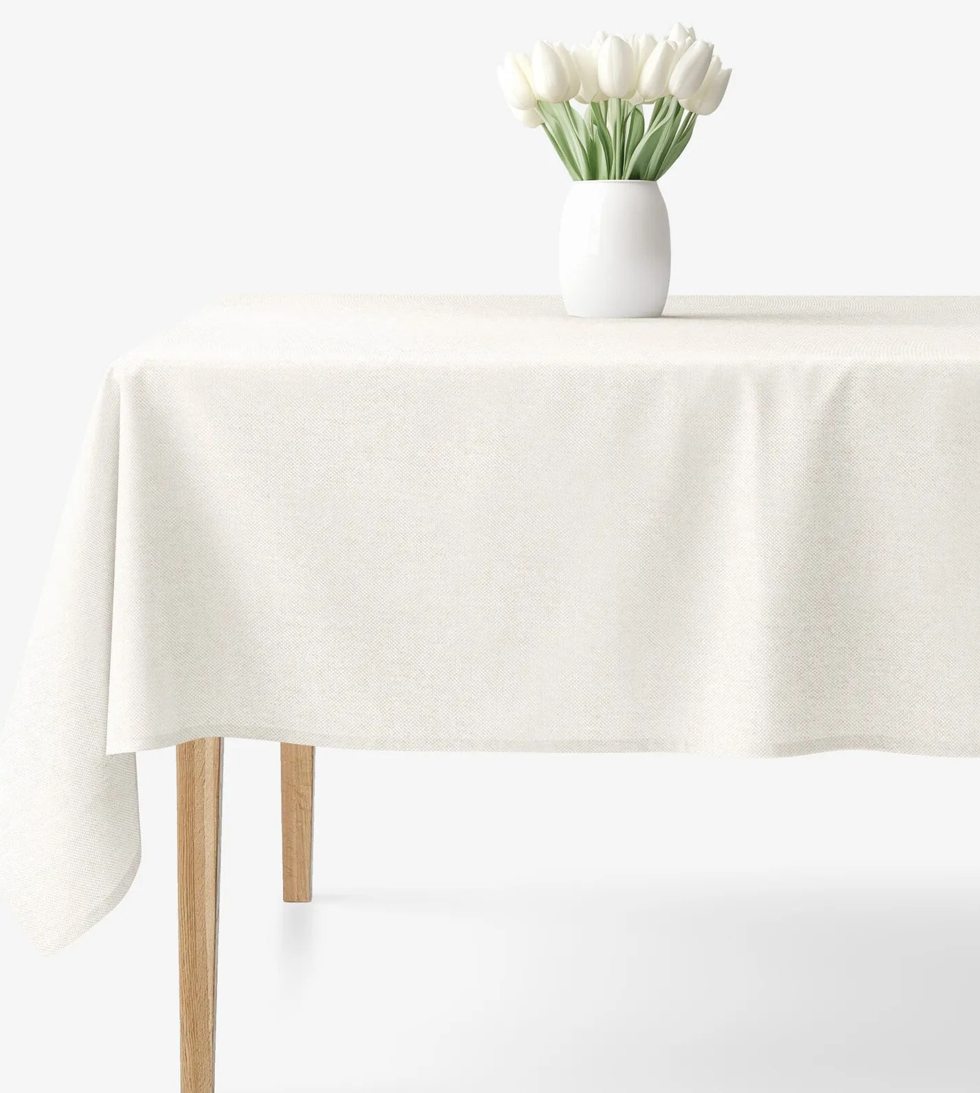 Goldea hranatý obrus malaga - prírodný 100 x 100 cm