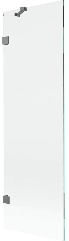 Mexen, Mexen Lunar 1-krídlová vaňová zástena 60 x 150 cm, transparentná, pištoľový kov - 897-060-000-95-00