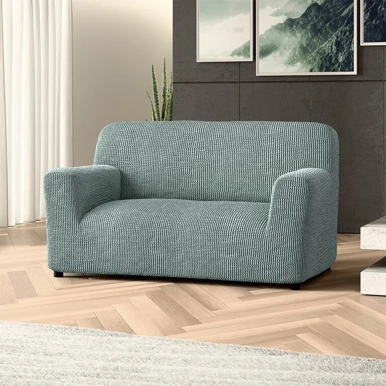 Bielastické poťahy COSTINA mätová dvojkreslo (š. 120 - 160 cm)