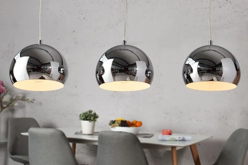 Závesné svietidlo Chromagon 3 chróm