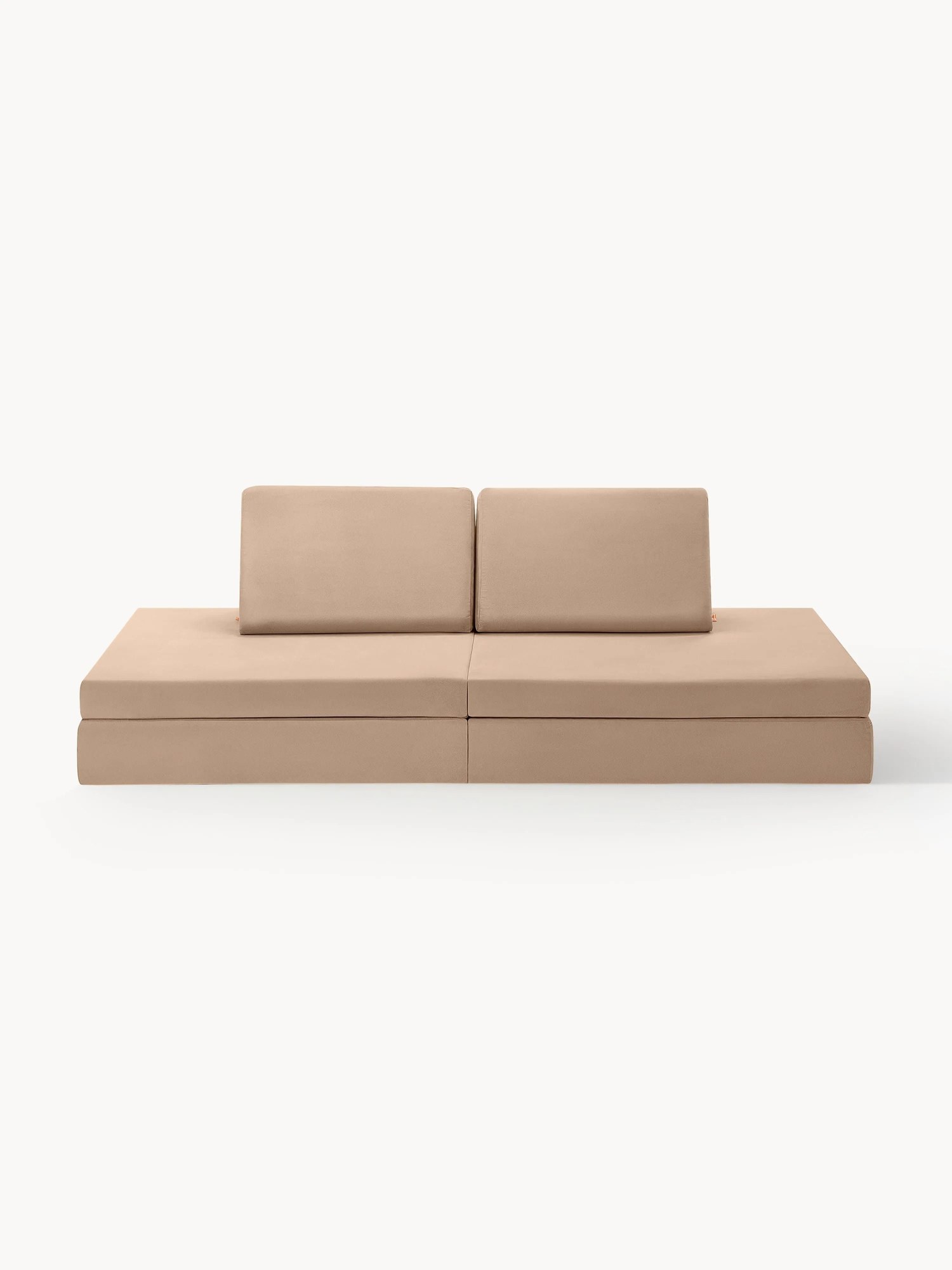 Detská ručne vyrobená zamatová pohovka na hranie Mila