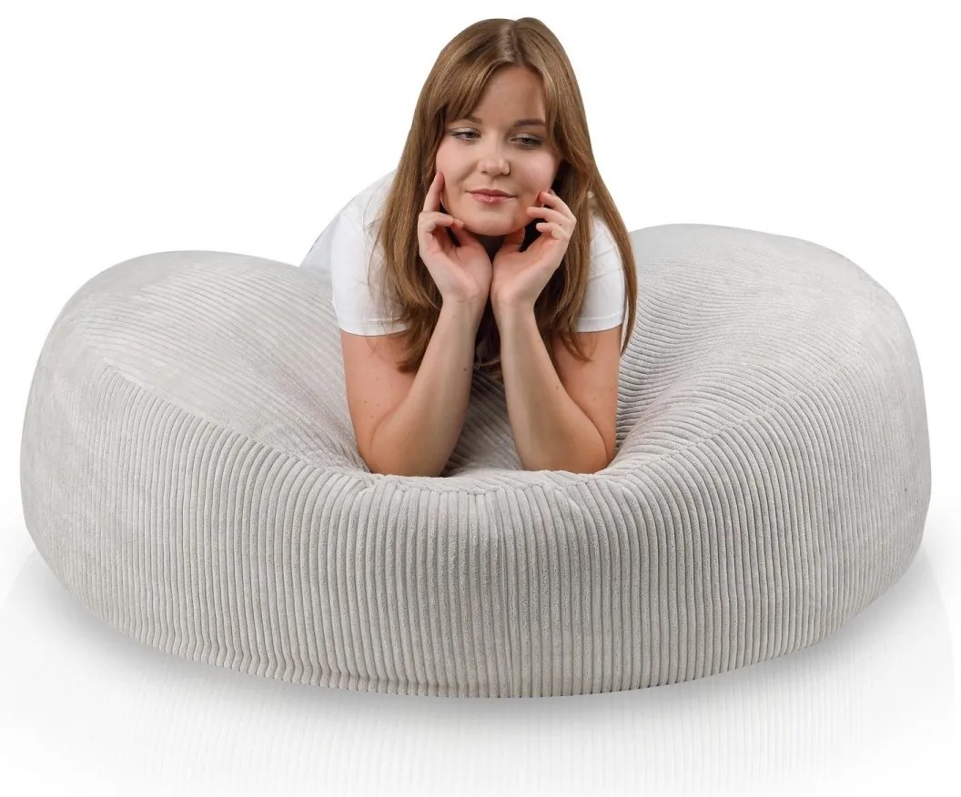 Sedací vak Island štruktúrovaný Farba: SZ83 - sv. sivá