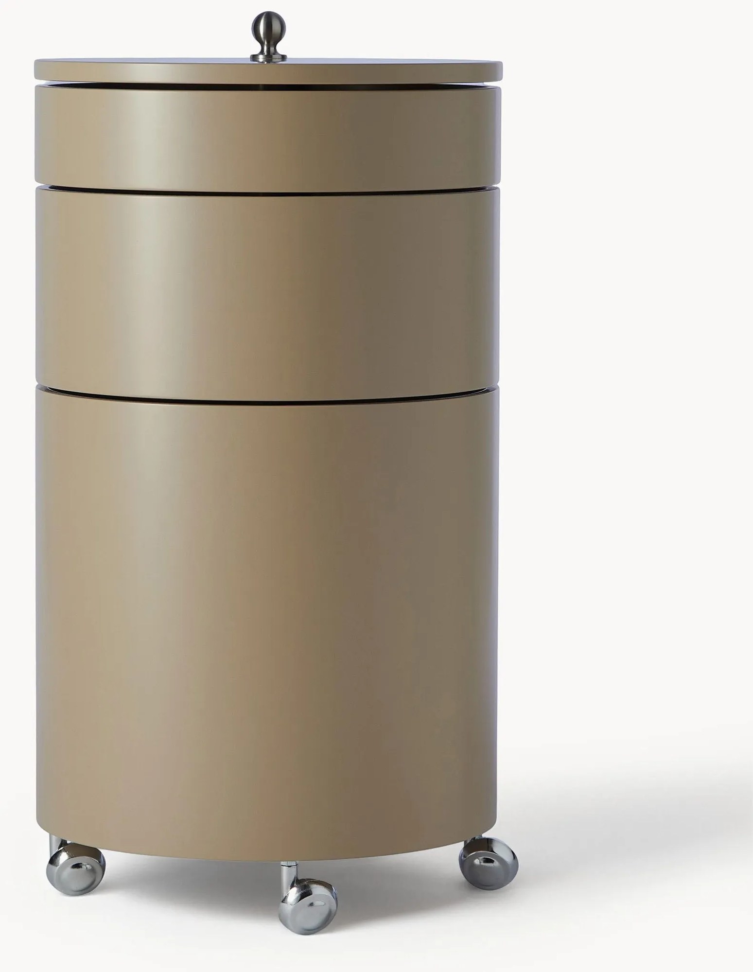 Okrúhly prenosný kontajner Barboy, dizajn Verner Panton