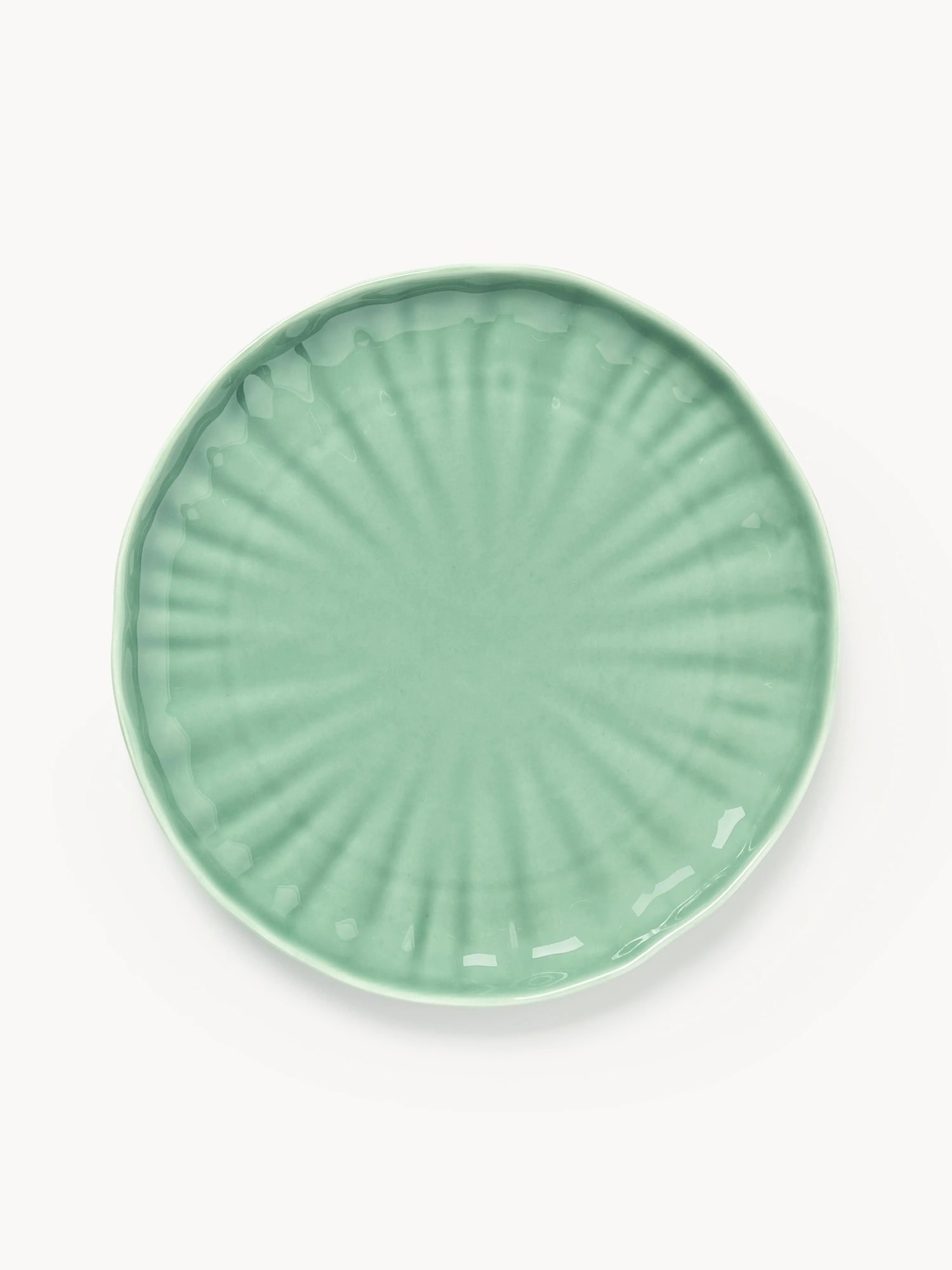 Raňajkové taniere's reliéfom z porcelánu Sali, 4 ks
