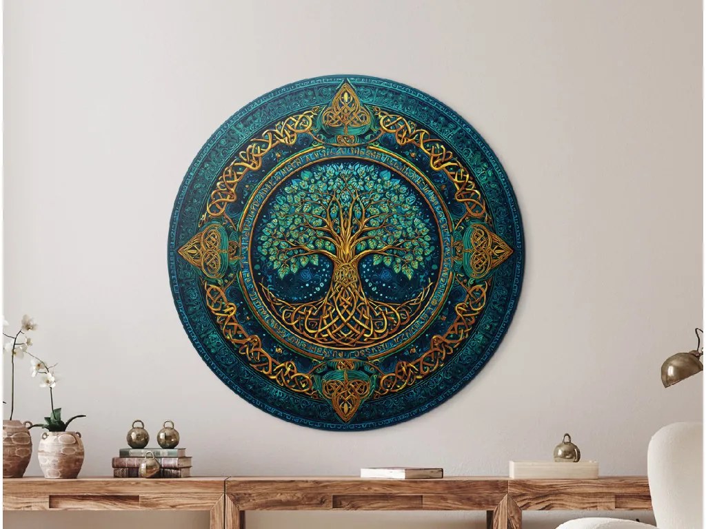 drevko | Okrúhly Strom života Mystika 45 x 45 cm