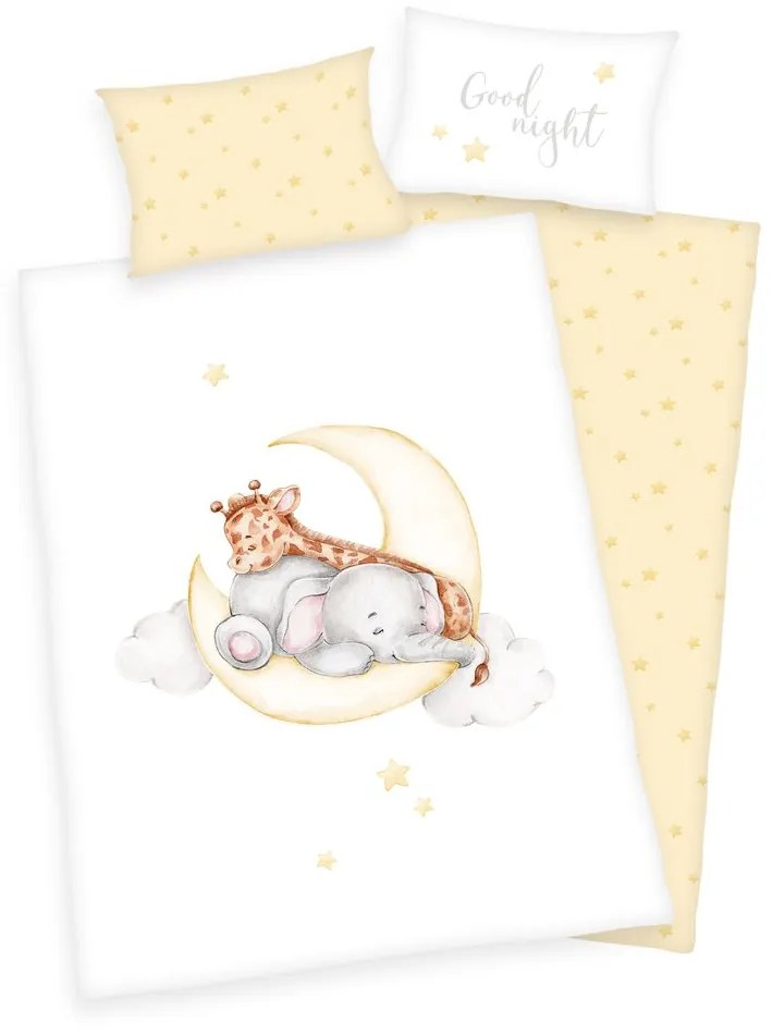 Herding Obliečky pre bábätká Spánok na Mesiaci 100x135/40x60cm