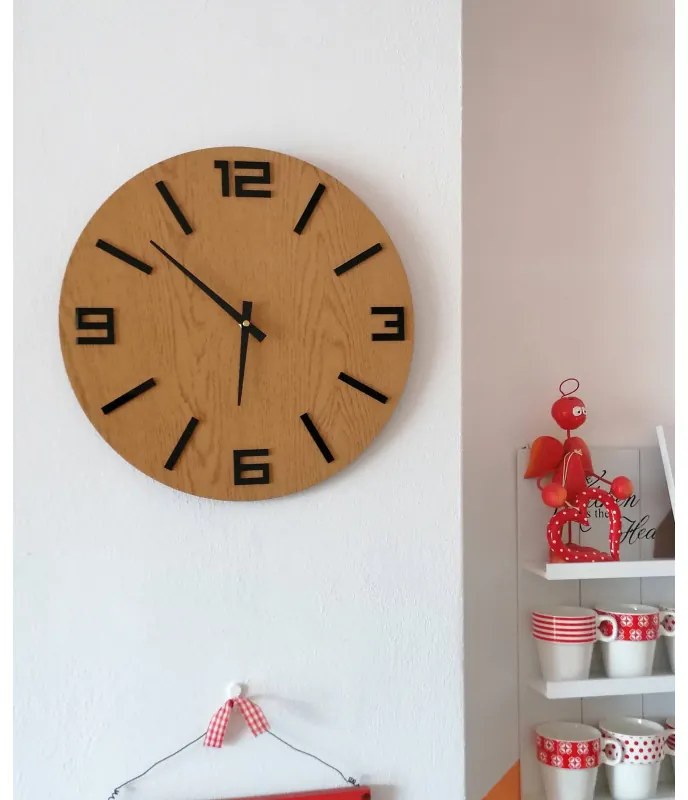 Nástenné hodiny ARRARA čísla čierne I SENTOP HDFK020