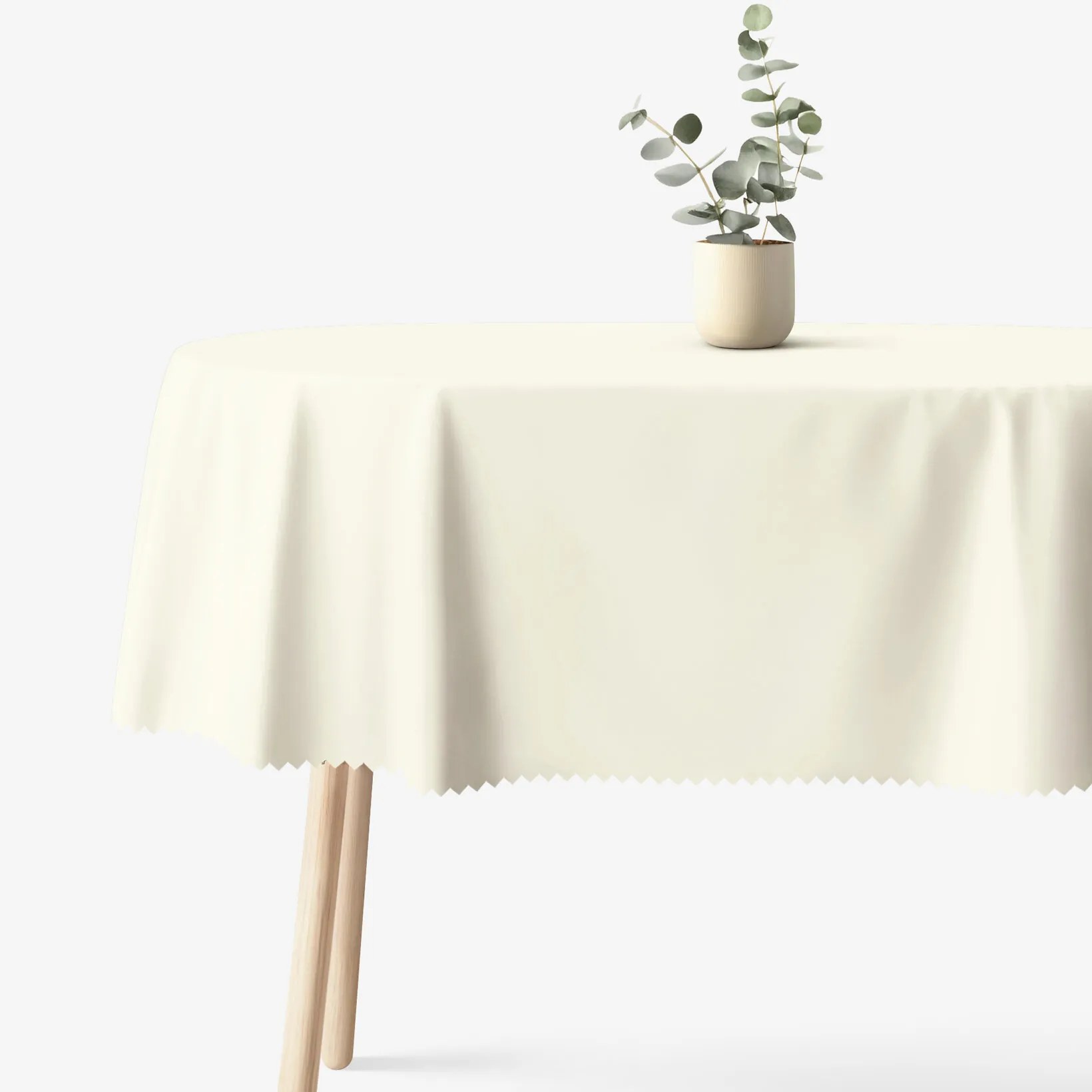 Goldea oválny teflónový obrus - smotanový 120 x 200 cm