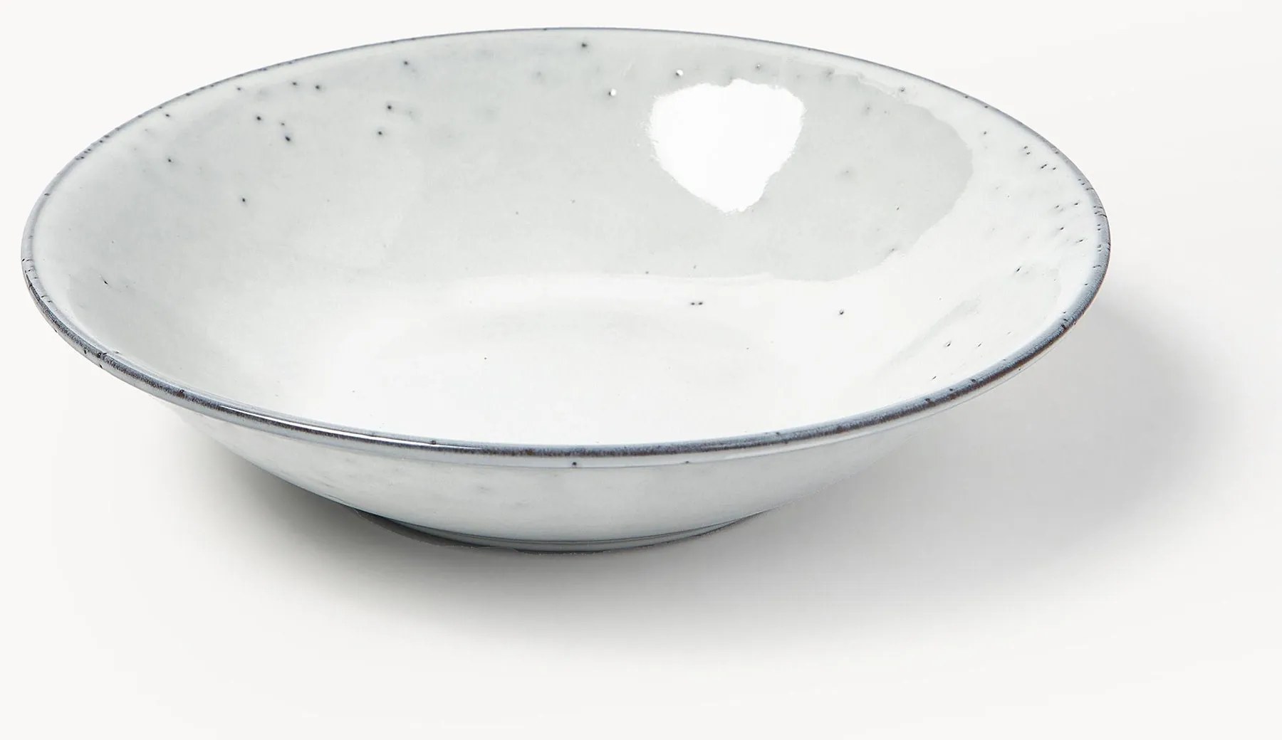 Ručne vyrobené hlboké taniere Nordic Sand, 4 ks