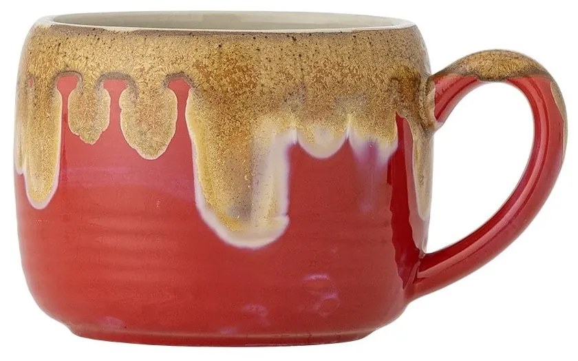 Bloomingville Hrnček Sheen Red 400 ml