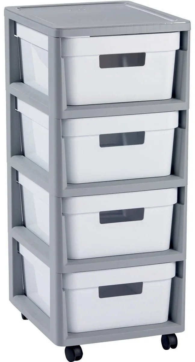 Curver Šuplíky INFINITY 4x11L bielej