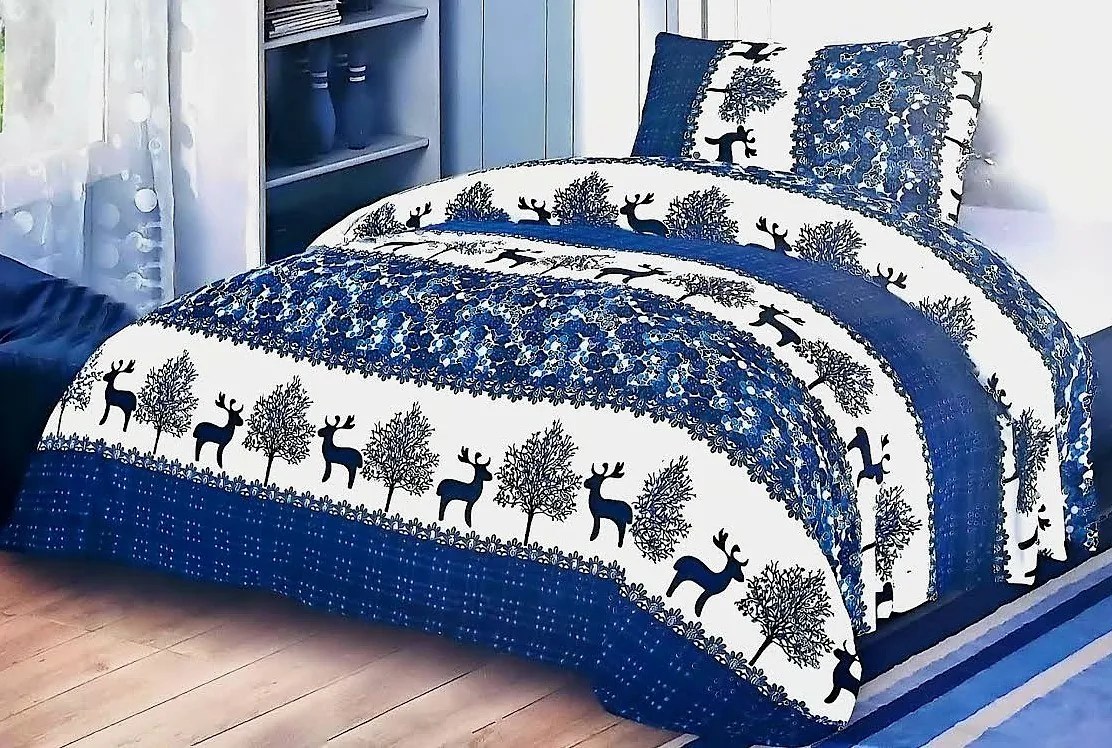 Obliečky Christmas 4 MikroFlanel 70x90 140x200 cm