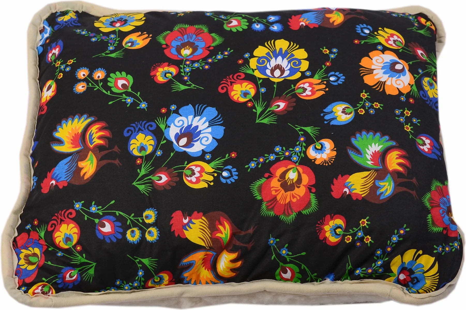 Vankúš z ovčej vlny tmavý