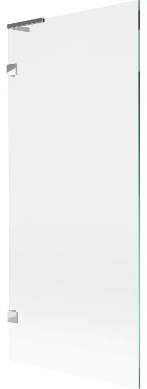 Mexen, Mexen Lunar L 1-krídlová vaňová zástena 80 x 150 cm, transparentná, chróm - 897L-080-000-01-00