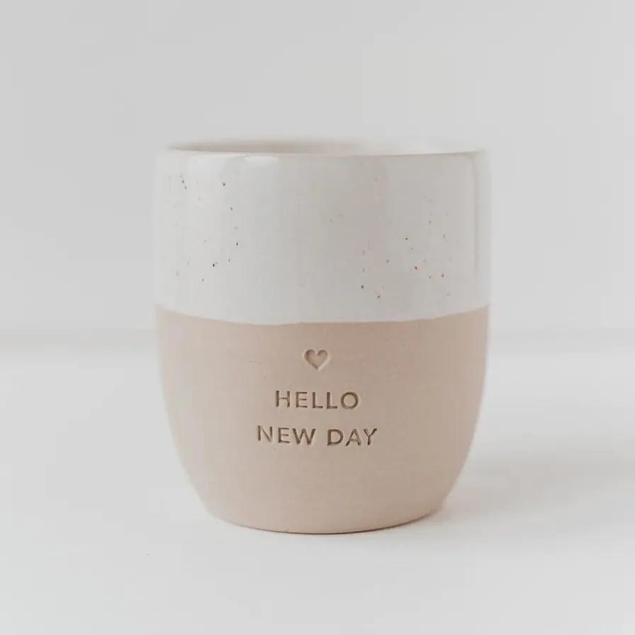 Eulenschnitt Kameninový hrnček Hello New Day 320 ml