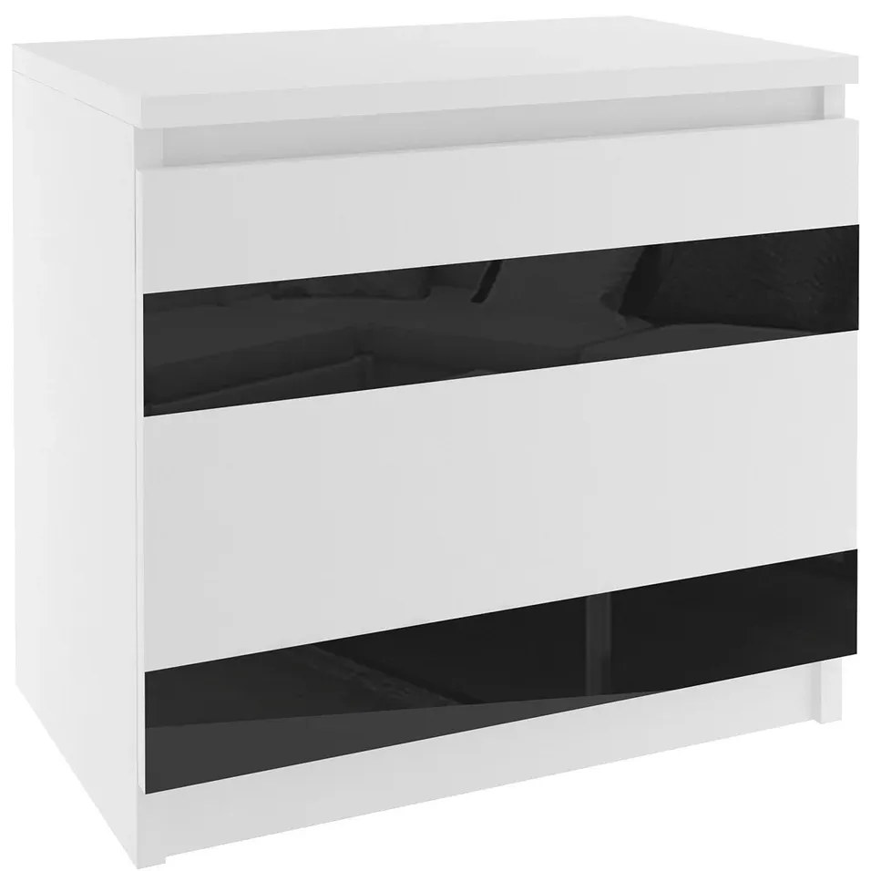 Nočný stolík Belini biely MH SN1/0/W/W/B/0