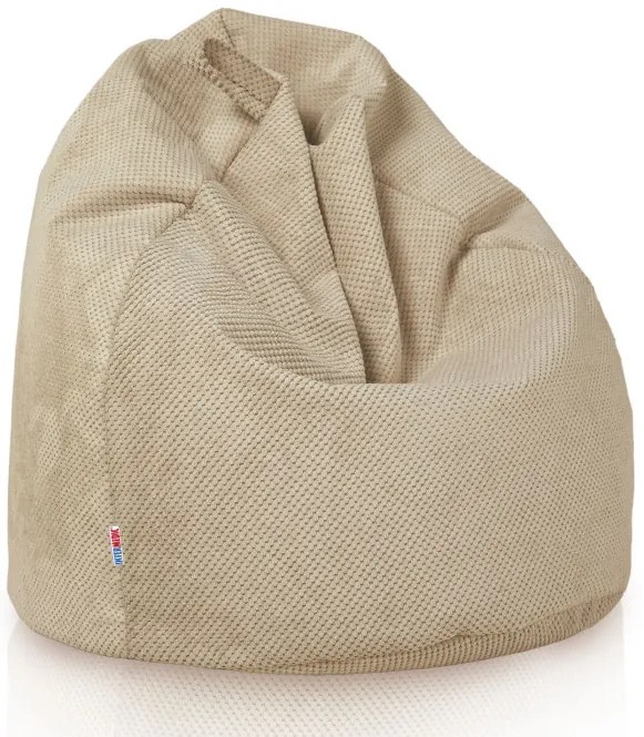 Sedací vak Bag Sako XL plyš Farba: 20. Béžový s bodkami