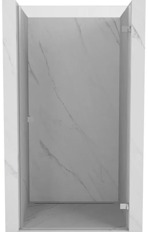 Mexen, Mexen Lunar-B výklopné pravé sprchové dvere 75 cm, priehľadné, chróm - 832-075-000-01-00-P