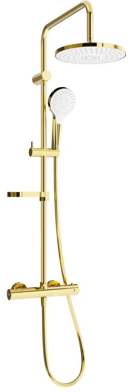 Mexen KX05 sprchový set s termostatickou batériou Kai, zlatá, 771500591-50