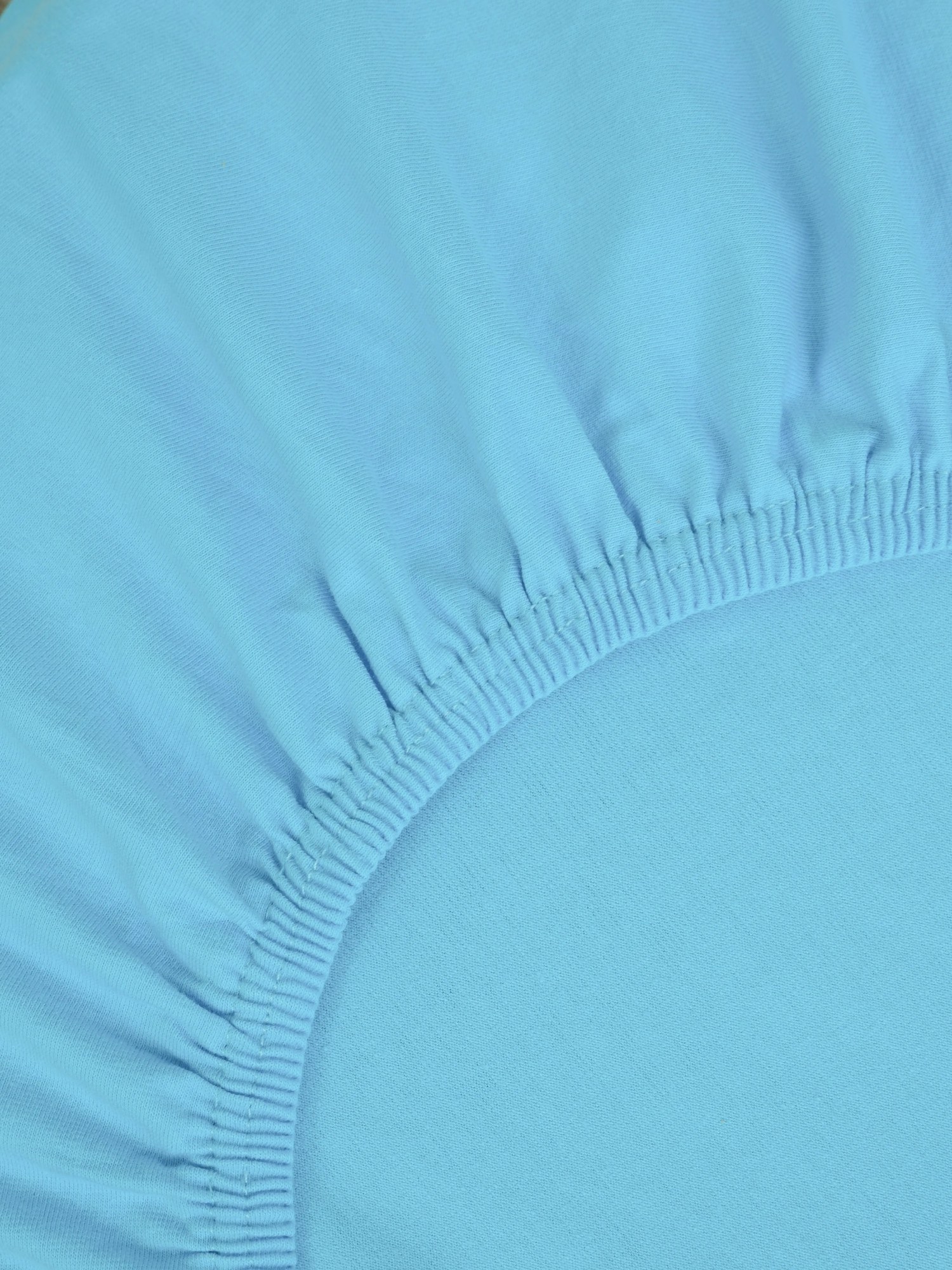Jersey plachta do postieľky s elastanom Deluxe 60 x 120 cm – svetlomodrá