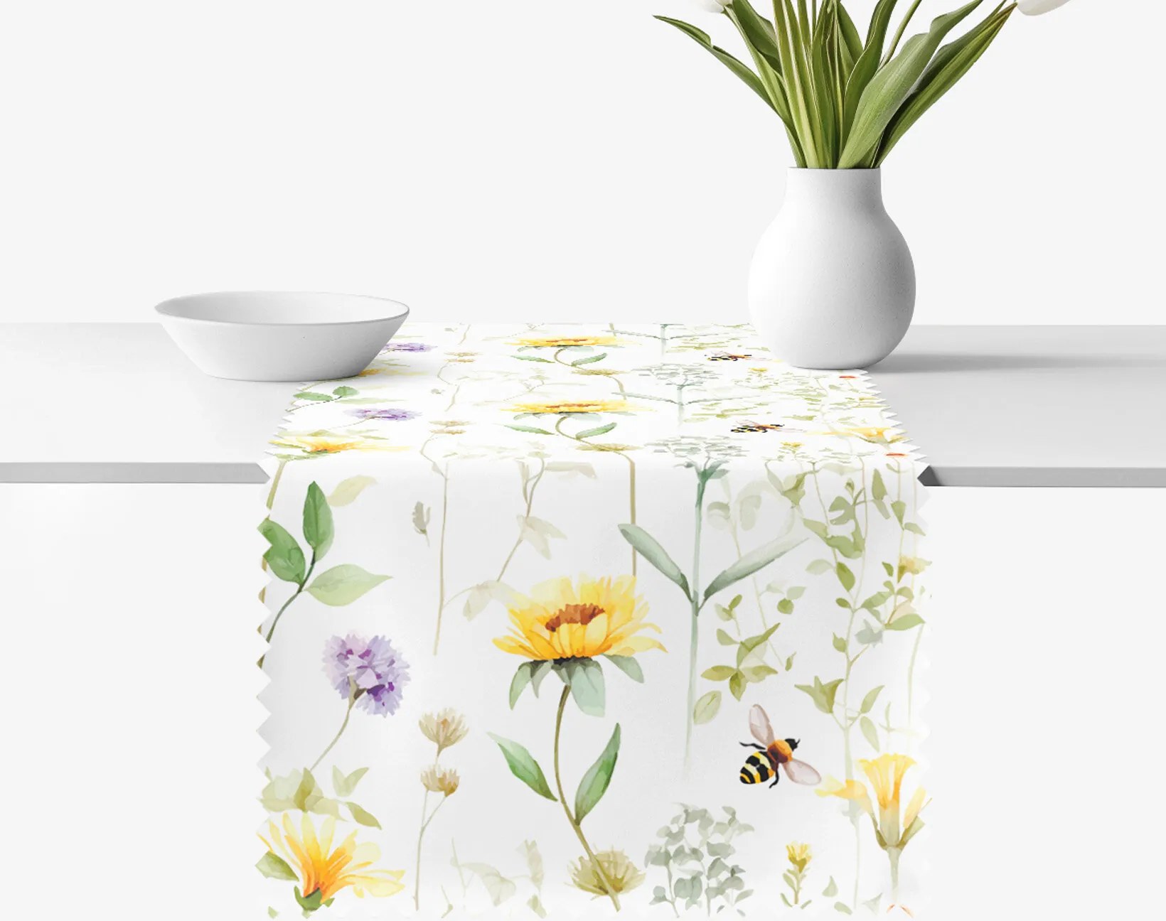 Goldea behúň na stôl teflónový - lúčny svet 50x160 cm