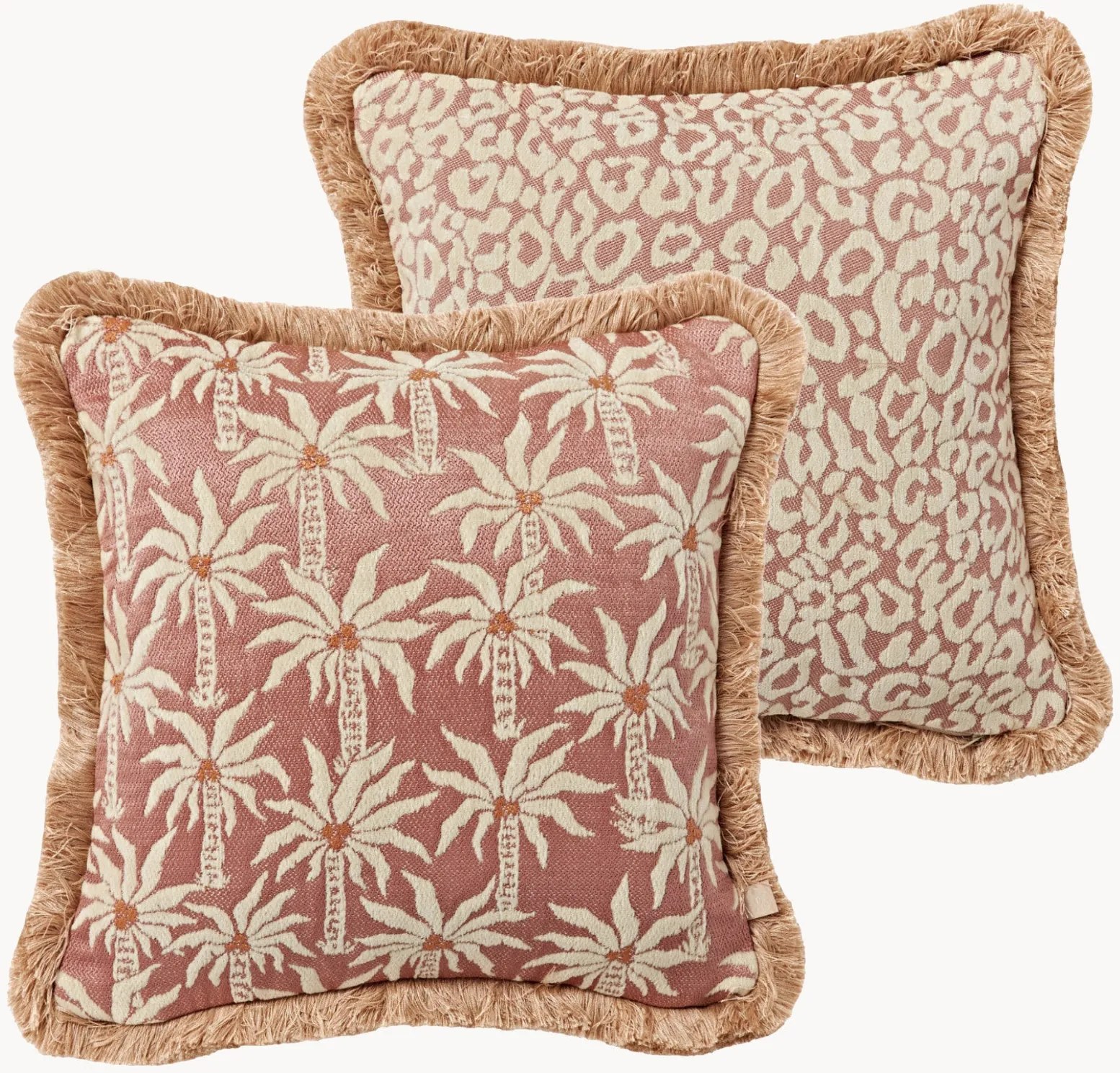 Ručne vyrobený exteriérový obojstranný vankúš Laura & Maya