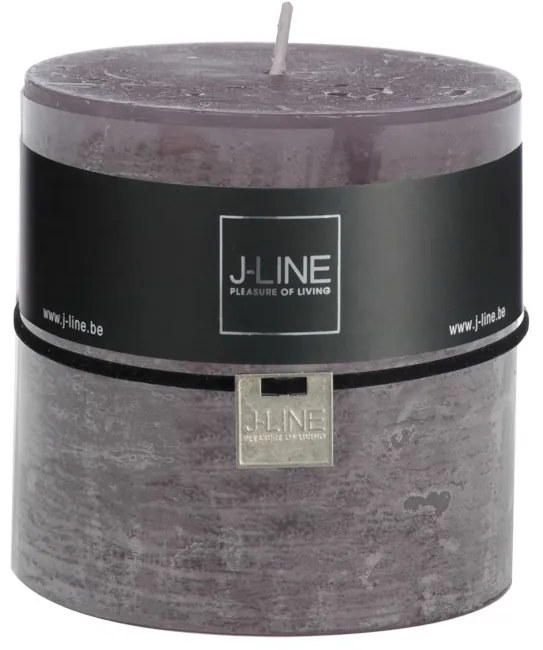 Šedá sviečka Granite valec XL - Ø 10*10 cm/80h