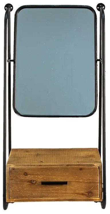 Nástenné zrkadlo so šuplíčkom - 46*27*90 cm Nástenné zrkadlo so šuplíčkom - 46*27*90 cm